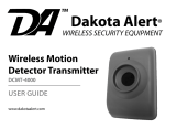 Dakota Alert DCMT-4000 WIRELESS SECURITY EQUIPMENT User guide
