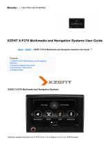 XZENT X-F270 Multimedia and Navigation Systems User guide
