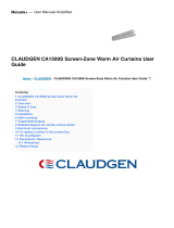 Claudgen CA1509S Screen-Zone Warm Air Curtains User guide