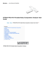 fitrus FRA-W10 Portable Body Composition Analyzer User guide