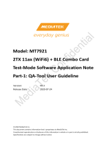 Mediatek MT7921 (WiFi6) BLE Combo Card User guide