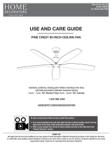 Home Decorators Collection 60-PINE Pine Crest 60-Inch Ceiling Fan User guide