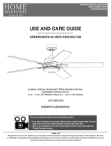 Home Decorators Collection 60-AUN Greenhaven 60-Inch Ceiling Fan User guide
