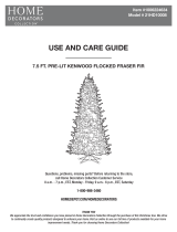 Home Decorators Collection 21HD10008 7.5 ft Kenwood Fraser Flocked Christmas Tree User guide