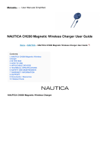 NAUTICA CH200 Magnetic Wireless Charger User guide
