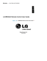 LG MR23GA Remote Control User guide
