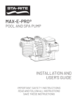 Pentair Max-E-Pro User guide
