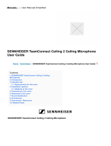 Sennheiser TeamConnect Ceiling 2 Ceiling Microphone User guide