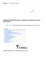 Turnils CR2450 Top Down or Bottom Up Remote Control User guide