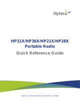 Hytera HP31X Portable Radio User guide