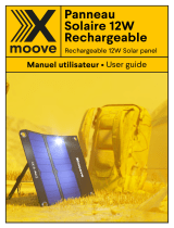 X-Moove Rechargeable 12W Solar panel User guide