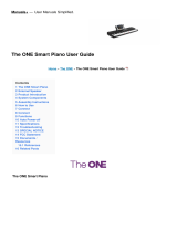 The ONE Smart Piano User guide