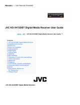 JVC KD-X472DBT Digital Media Receiver User guide