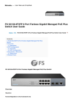 FSS3150-8T2FP 8 Port Fanless Gigabit Managed PoE Plus Switch