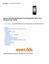eyecool ECX332 Multimodal Face Recognition All In One Terminal User guide