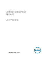 Dell SP3022 USB Computer Speakerphone User guide