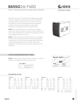 Idea BASSO24t F400 Dual-12 Inch Compact Band-Pass Multipurpose Subwoofer User guide