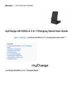 MyCharge SS152KG-A 2 In 1 Charging Stand User guide