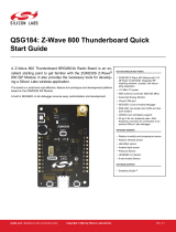 Silicon Labs 184 Z Wave 800 Thunderboard Radio Board User guide