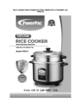 PowerPac PPRC31 Rice Cooker User guide