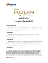 PacDent Rodin 3D Resin Bite Tray User guide