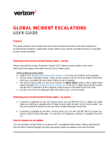 Verizon Global Incident Escalations User guide