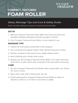 Gaiam 05-64317 Compact Textured Foam Roller User guide