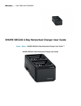 Shure SBC220 2-Bay Networked Charger User guide