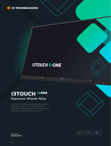 i3-TECHNOLOGIES i3TOUCH E-ONE Software User guide
