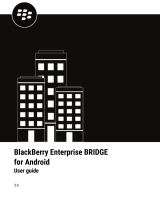 Blackberry Enterprise BRIDGE User guide