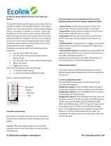 Ecolink CS-102 User guide