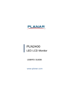 Planar PLN2400 User guide