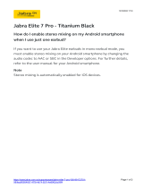 Jabra Elite 7 Pro User guide