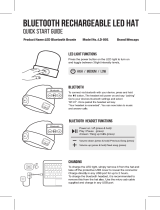 WMCAPS LD-001 Bluetooth Rechargeable LED Hat User guide