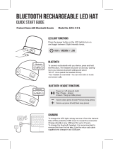 Henzhen Bingrenhui Trade EXS-001 Bluetooth Rechargeable LED Hat User guide