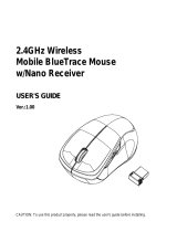 Acrox 2.4GHz Wireless Mobile BlueTrace Mouse User guide