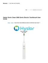 Hyslor Sonic Clean 2000 Sonic Electric Toothbrush User guide