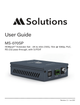 Solutions MS-070SP User guide