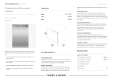 Fisher and Paykel DW60FC2X2 User guide