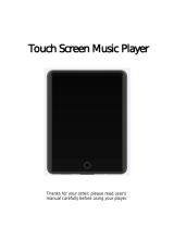 Lepai M3PL Touch Screen Music Player User guide