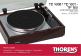 Thorens TD 1600 User guide