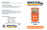 Gas Clip -MGC-S Multi Gas Clip Simple User guide