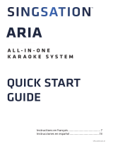 Singsation ARIA All-In-One Karaoke System User guide
