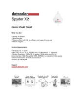 Datacolor Spyder X2 User guide