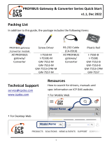 ICPDAS-EUROPE ICPDAS-EUROPE I-7550-M PROFIBUS Gateway and Converter Series User guide