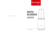 Kuvings NUTRI BLENDER 1000 Watts Stainless Steel Blender User guide
