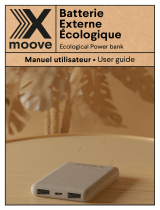 X-Moove X-Moove 5000 mAh Battery External Ecological Power bank User guide