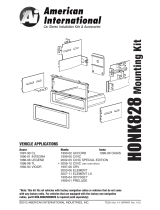 American International HONK828 Mounting Dash Kit User guide