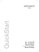 Advance Paris X-CD7 User guide
