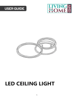 LIVING AND HOME LED Ceiling Light User guide